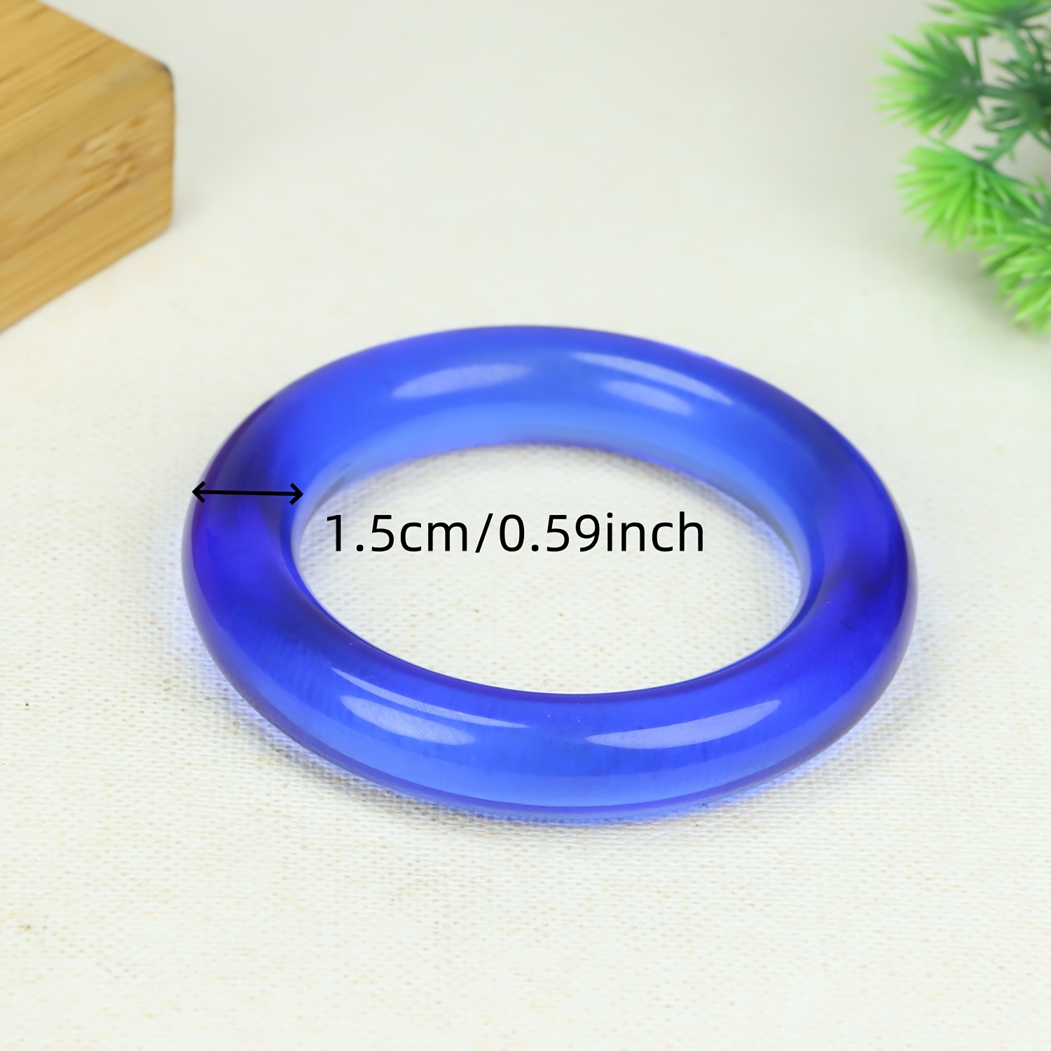 Unisex Ice Blue Natural Stone Bracelet, Popular Gift